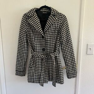 Houndstooth Trench Coat